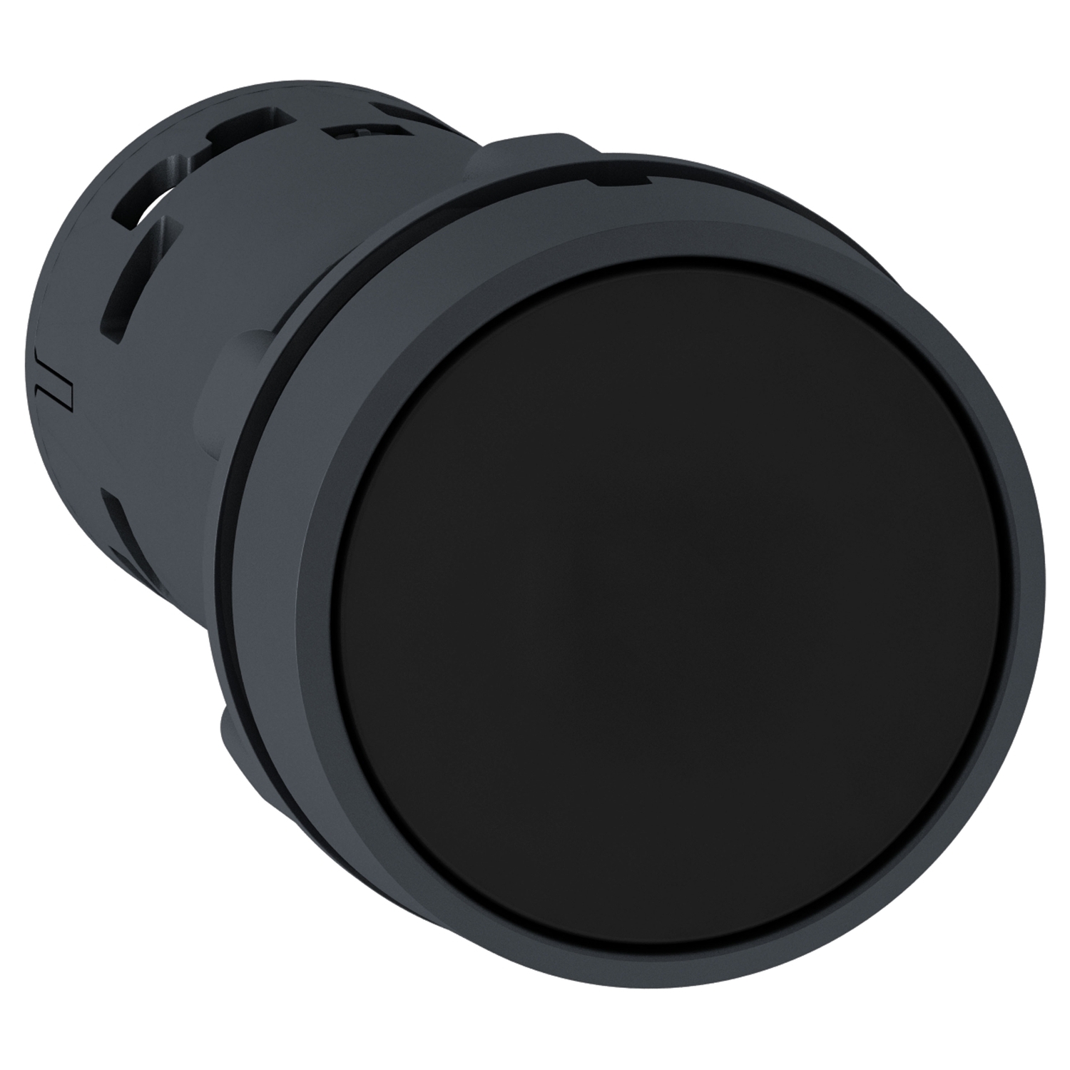 Schneider XB7NH21 | black flush pushbutton Ø22 - push push-to-release - 1 NO - screw clamp terminals