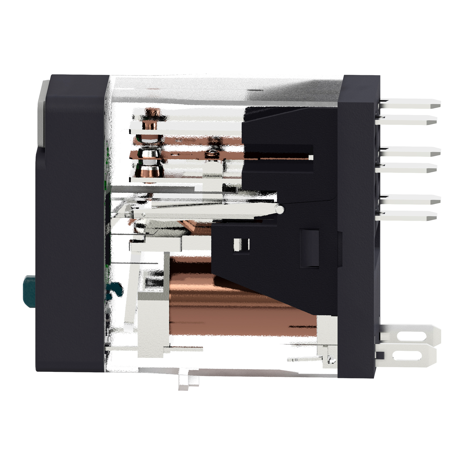 Schneider RXG22BD | Interface plug-in relay, 5 A, 2 CO, lockable test button, LED, 24 V DC