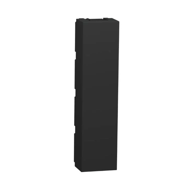 Schneider NU986454 | New Unica - 2 x blind cover - 1/2 module - anthracite