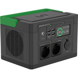 Schneider PPS330-GR |   OffGrid Portable Power Station 330, 230V, 332Wh Lithium-ion, LCD, 2 CEE 7/3 Schuko outlets, Sinewave, 3 USB-A, 1 USB-C, Wireless Charger